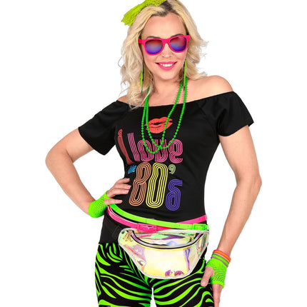 Neon 80S Accessoire Set Grün 5 Stück