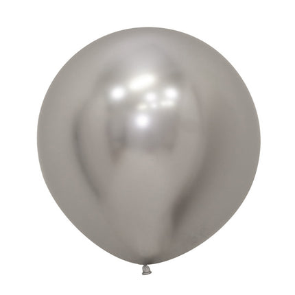 Ballons Reflex Silber 61cm 3Stück