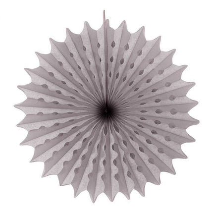 Papierfächer Silber 45cm