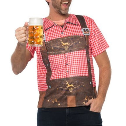Lederhose T-Shirt Männer