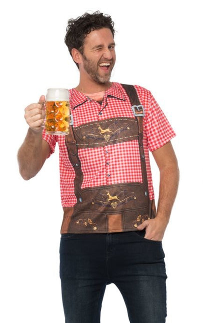 Lederhose T-Shirt Männer