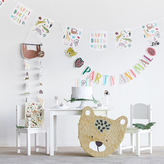 Dschungeltiere Buchstabenschleuder Alles Gute zum Geburtstag 2tlg.