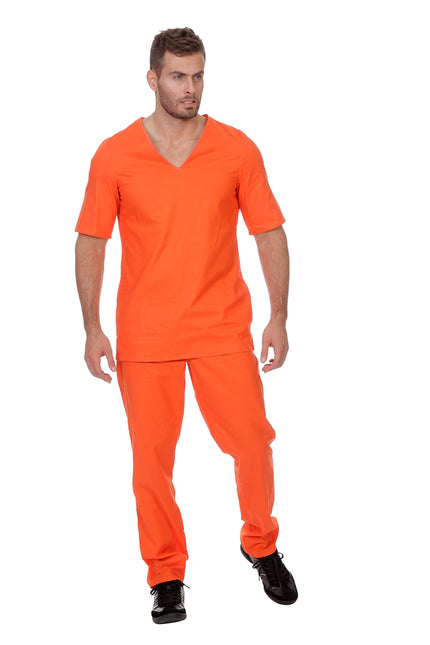 Bösewicht-Anzug Orange Luxe