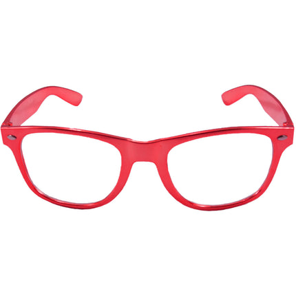 Brille Metallic Rot