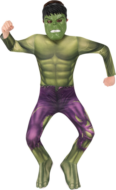 Hulk Anzug Kind mit Maske