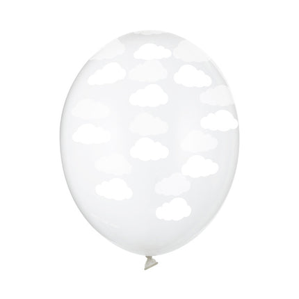 Transparente Ballons Weiße Wolken
