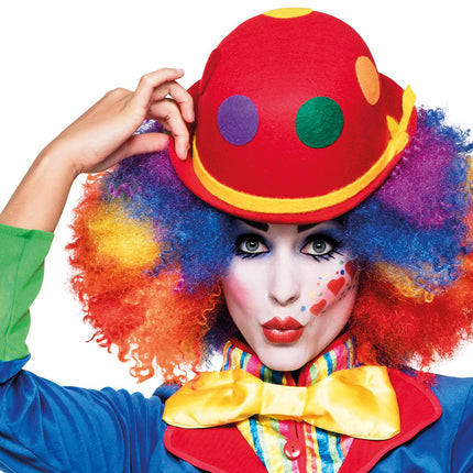 Bunte Perücke Afro Clown