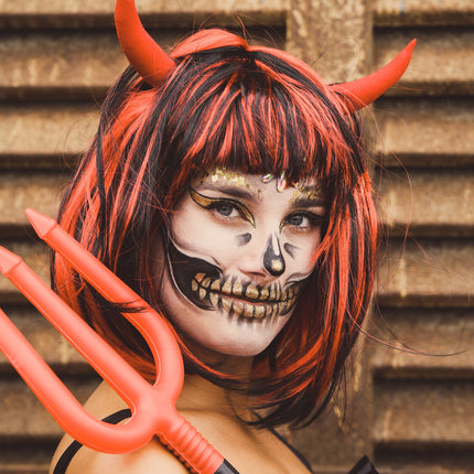 Halloween Dreizack Rot 1,13m