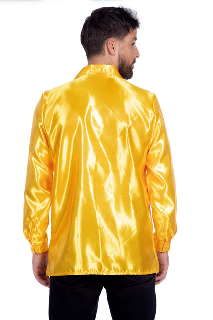 Disco Bluse Ruffles Gelb