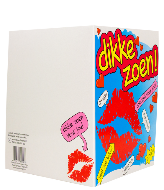 Grußkarte Dicker Kuss 16,5cm