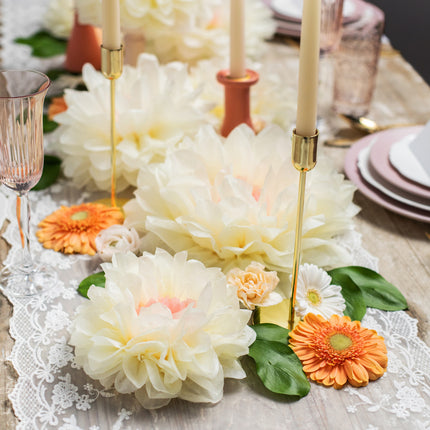 Pompons Blumen 5Stück