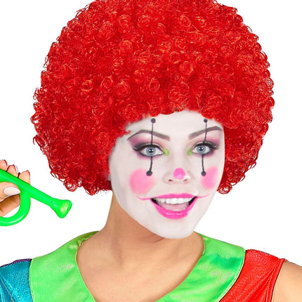 Rote Perücke Clown Locken