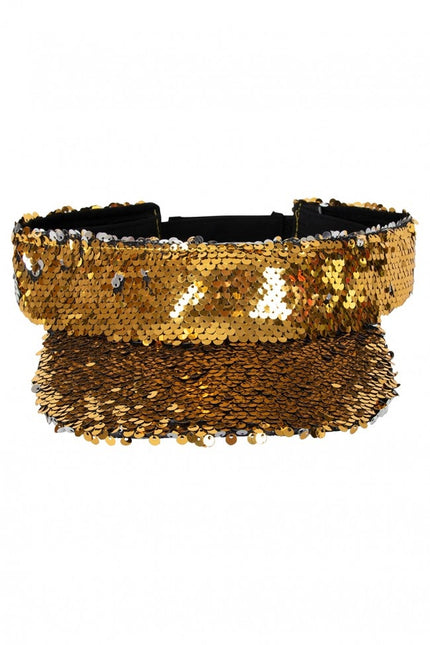 Sonnenblende mit Pailletten Gold