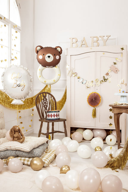 Helium Ballon Oh Baby Leer 53cm