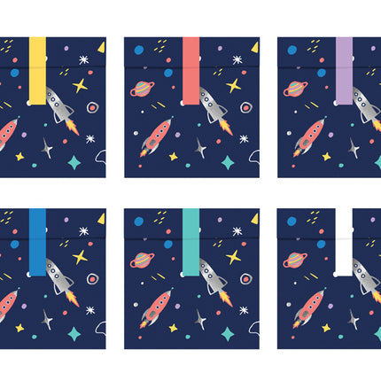 Sharing bags Space 14cm 6pcs
