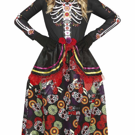 Dia De Los Muertos Kostüm Mädchen Blume