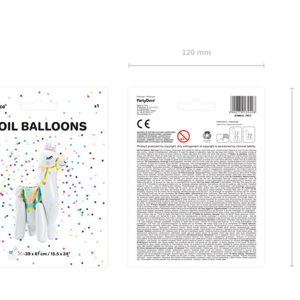 Helium Ballon Lama Leer 61cm