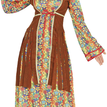 Hippie 60S Blumenkostüm für Frauen
