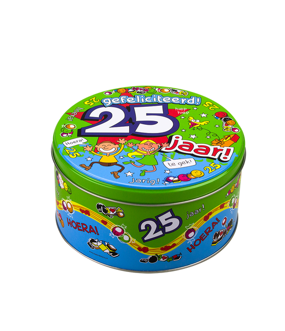 Bonbontrommel 25 Jahre 14cm