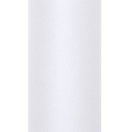 Weiße Tüllrolle 8cm 20m
