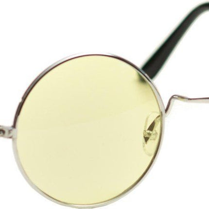 Gelbe Hippie-Brille
