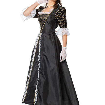 Mittelalterliches Kleid Schwarz