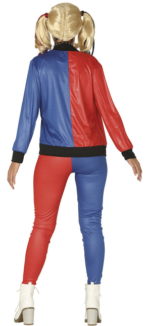 Harley Quinn Kostüm Rot Blau Damen