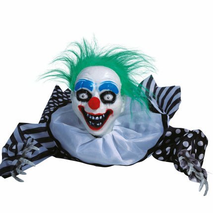 Halloween Tischdekoration Clown mit Licht und Sound 65cm