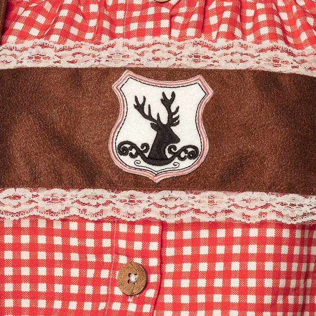 Damen Lederhosen mit Bluse