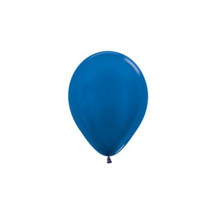 Ballons Metallic Blau 12cm 50Stk