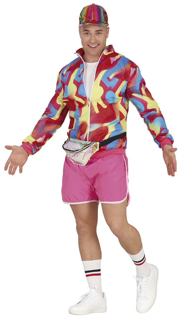 Herren Neon 80S Kostüm Bunt