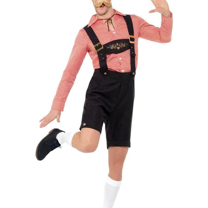 Lederhosen Set Rot
