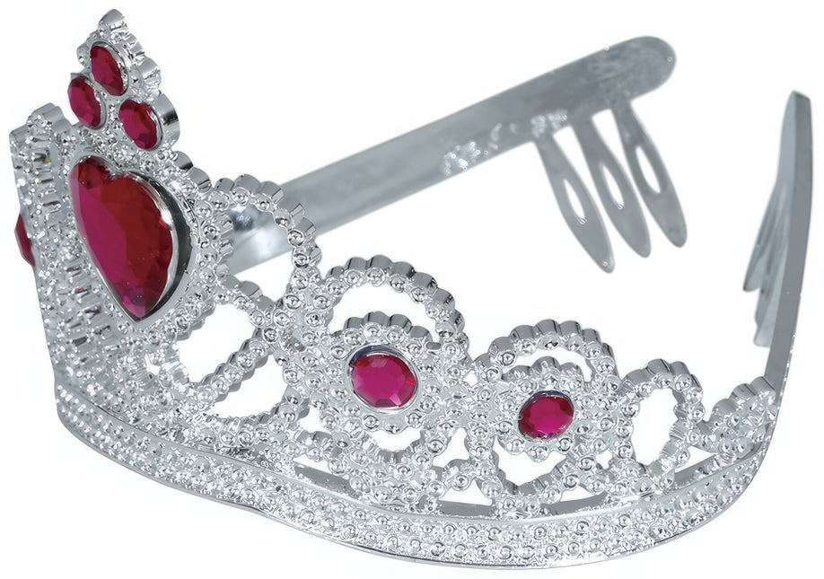 Tiara Gold Mädchen mit farbigen Diamanten Kind
