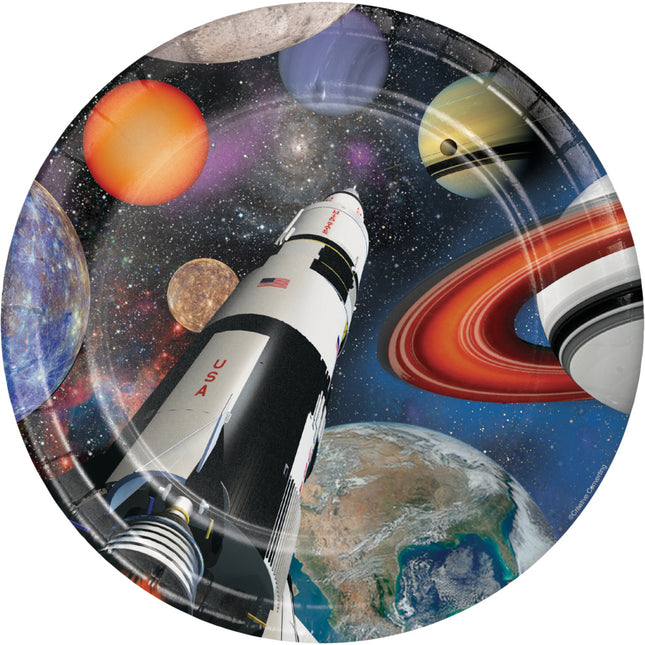 Space Party Teller 23cm 8Stk