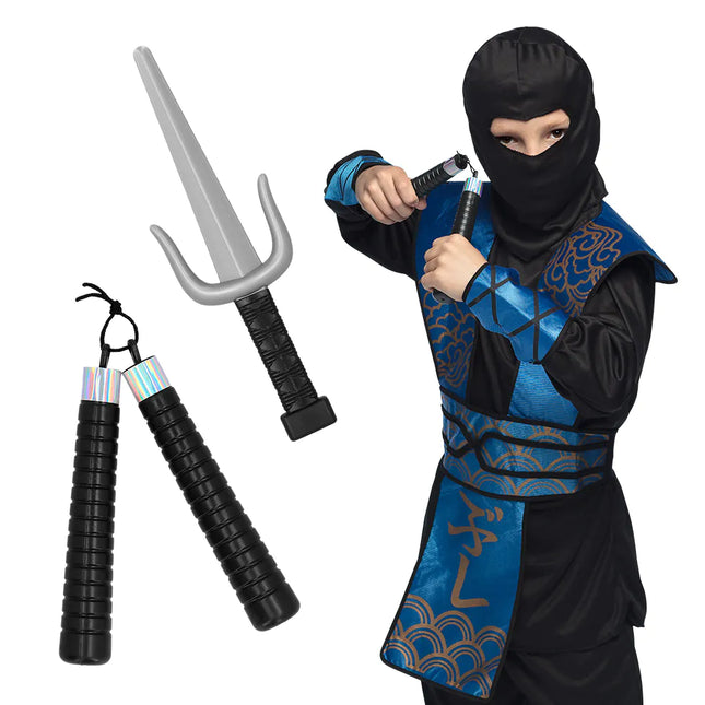 Ninja Fake Waffenset Junge 2 Stück