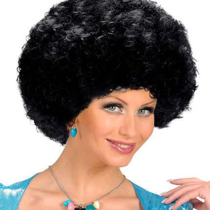 Schwarze Unisex Afro Perücke