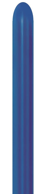 Modellierballons Metallic Blau 5cm 152cm 50Stk