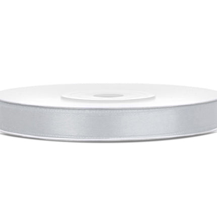 Satinband Silber 6mm 25m