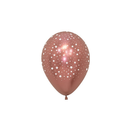 Ballons Sterne Reflex Mix 12cm 50Stk