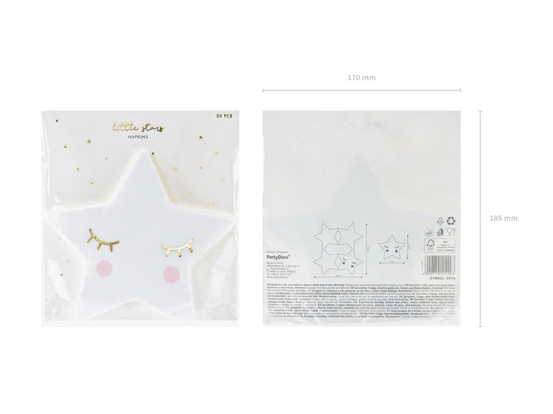 Little Star Star Servietten 16cm 20Stück