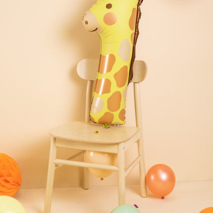 Heliumballon 1 Jahr Giraffe Leer 82cm