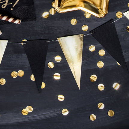 Konfetti Rund Gold