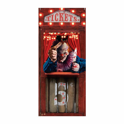 Halloween Türposter Horror Clown 120cm x 79cm