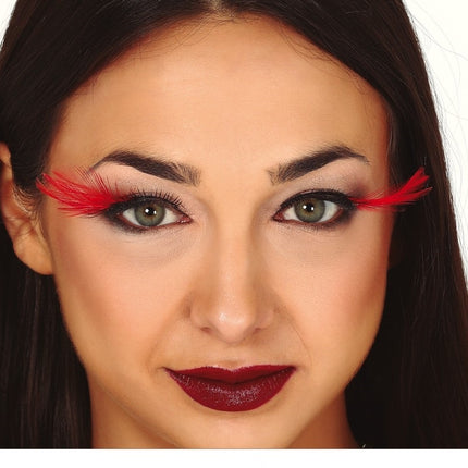 Halloween Wimpern Kleber Rot