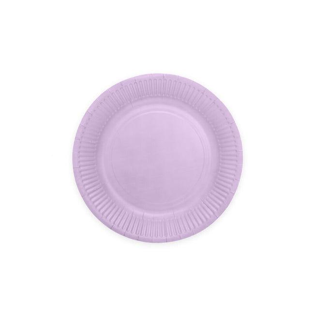 Fliederfarbene Pappteller 23cm 16Stk.