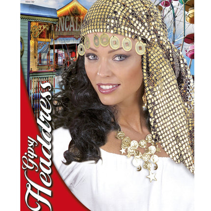 Goldes Stirnband Pailletten