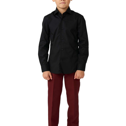 Schwarzes Hemd Junge <tc>OppoSuits</tc>