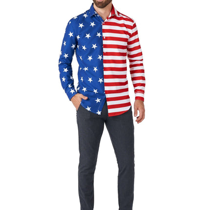 USA Flaggen Shirt Männer Suitmeister