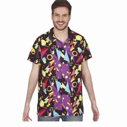 Schwarze 80er Bluse