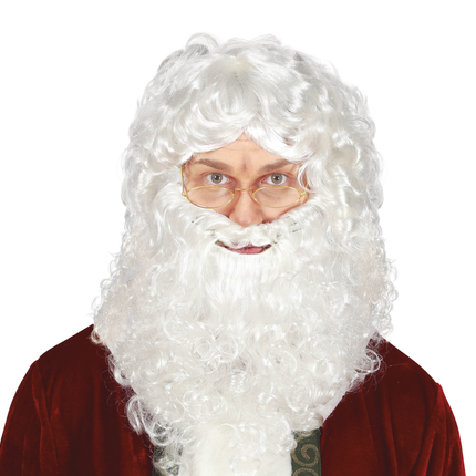 Weihnachtsmann Perücke Bart
